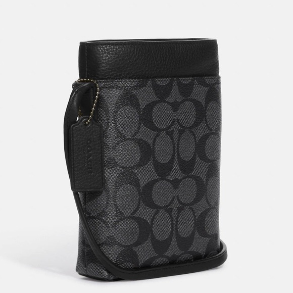 Coach CB911 Hudson Phone Lanyard In Signature Canvas - Picture 8 of 10